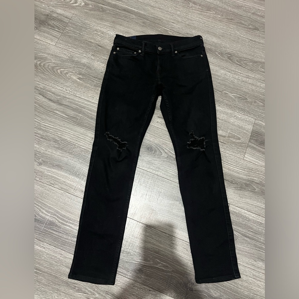 Abercrombie & Fitch Mens Skinny Stretch Ripped Denim Jeans Size 30x32